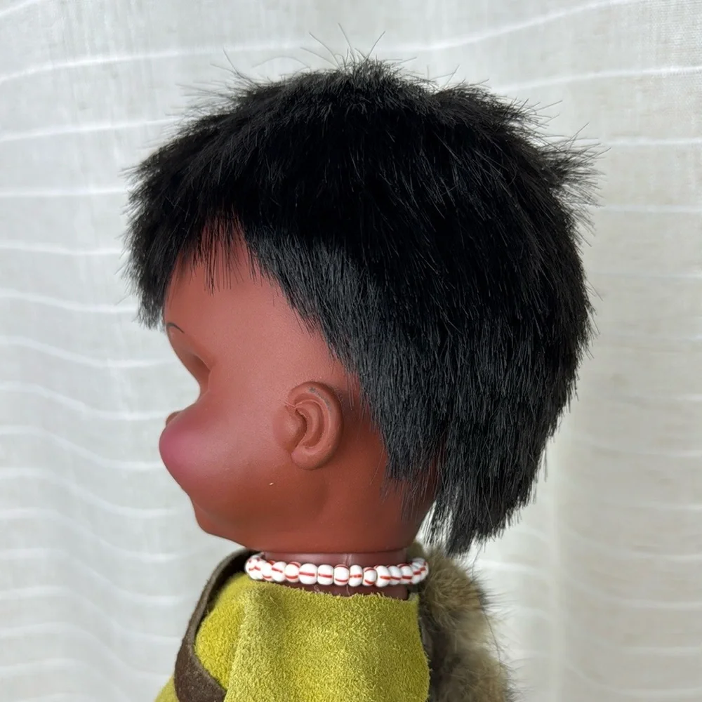 Native American Indian Doll Baby Dolls Leather Clothes Vintage